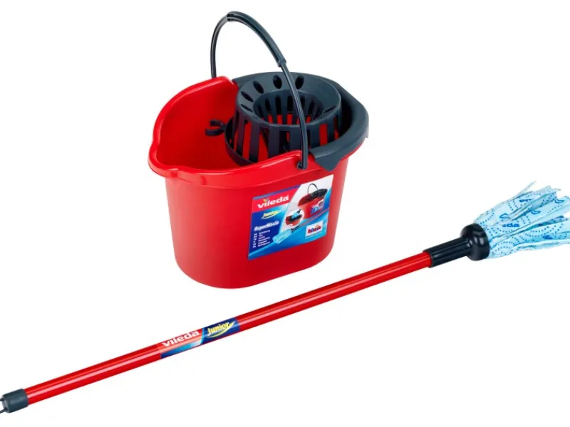 Vileda Kinder-Wischmopp und Eimer