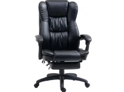 Vinsetto Bürostuhl mit Fußstütze Massagefunktion