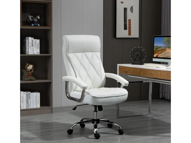 Online Vinsetto Bürostuhl mit Wippenfunktion Weiß