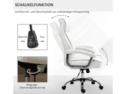 Online Vinsetto Bürostuhl mit Wippenfunktion Weiß