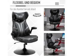 Sale Vinsetto Gaming Stuhl mit Kopfkissen 67 x 70 x 106-112 cm
