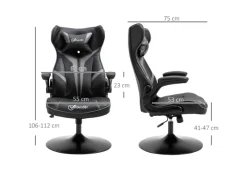 Sale Vinsetto Gaming Stuhl mit Kopfkissen 67 x 70 x 106-112 cm