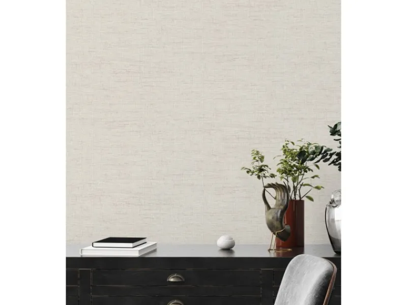 AS-Creation Vliestapete Struktur Matt Leicht Strukturiert Weiß Beige FSC®