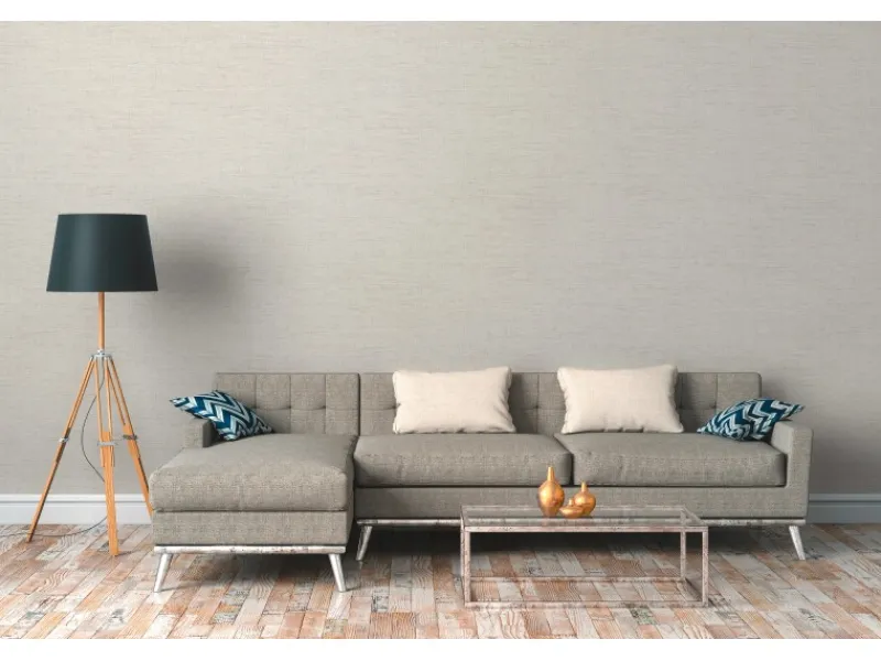 AS-Creation Vliestapete Struktur Matt Leicht Strukturiert Weiß Beige FSC®