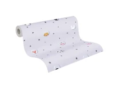 AS-Creation Vliestapete Tapete mit Tieren Kinderzimmertapete Grau Weiß FSC®