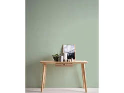 AS-Creation Vliestapete Uni Matt Leicht Strukturiert Grün FSC®