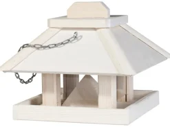 Best Vogelfutterhaus Kiefernholz 22 cm x 29 cm x 29 cm Weiß