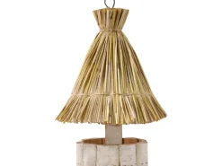 Vogelfutterhaus Rund Strohdach 19 cm x 30 cm