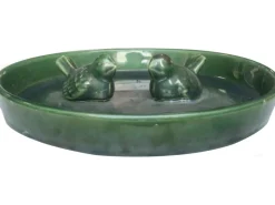 Vogeltränke 30 cm x 30 cm x 6 cm Keramik-Ton
