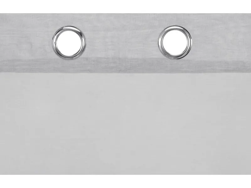 New Vorhang mit Ösen 140 cm x 245 cm 2 Stück Hellgrau