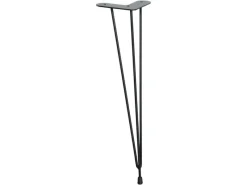 New Wagner design yourself Wagner Designfuß Hairpin Leg Retro 12 cm x 12 cm x 40 cm Stahl Schwarz