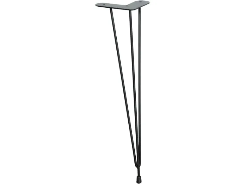 New Wagner design yourself Wagner Designfuß Hairpin Leg Retro 12 cm x 12 cm x 40 cm Stahl Schwarz