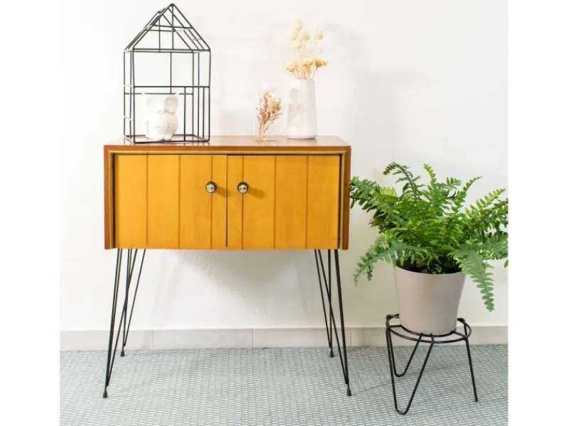 New Wagner design yourself Wagner Designfuß Hairpin Leg Retro 12 cm x 12 cm x 40 cm Stahl Schwarz