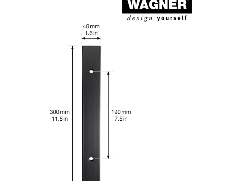 Hot Wagner design yourself Wagner Designrahmen 400 mm x 300 mm Schwarz