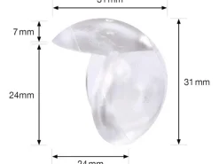 Outlet Wagner design yourself Wagner Eckkantenschutz Safe Corner 4-teilig Ø 33 mm Transparent