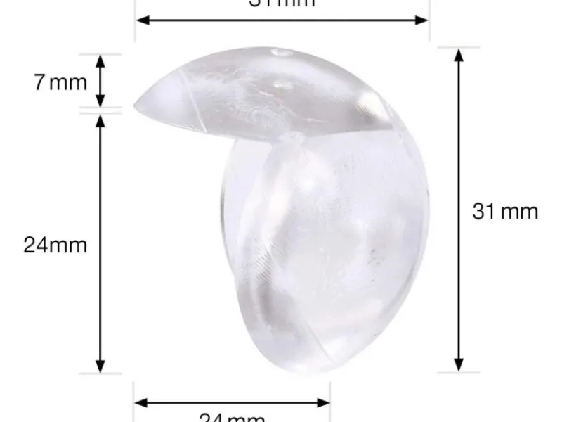 Outlet Wagner design yourself Wagner Eckkantenschutz Safe Corner 4-teilig Ø 33 mm Transparent