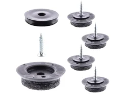 Wagner design yourself Wagner Filzgleiter 12-teilig QuickClick Ultrasoft Slim Ø 25 mm Schwarz-Grau