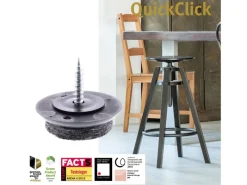 Wagner design yourself Wagner Filzgleiter 12-teilig QuickClick Ultrasoft Slim Ø 25 mm Schwarz-Grau