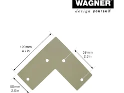 Sale Wagner design yourself Wagner Möbelbein Hairpin Länge 400 mm Moss Grey