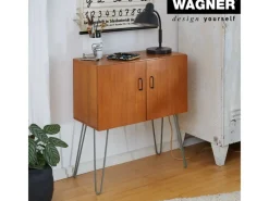 Sale Wagner design yourself Wagner Möbelbein Hairpin Länge 400 mm Moss Grey