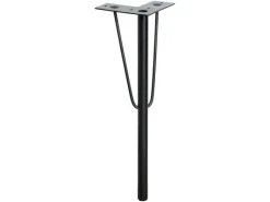 Sale Wagner design yourself Wagner Möbelbein Hairpin Leg Retro 12 cm x 12 cm x 40 cm Stahl Schwarz