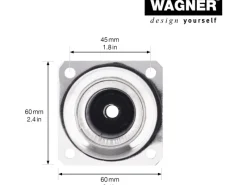 Wagner Möbelbein Telescope Ø 3 cm Justierbar 60 cm - 90 cm