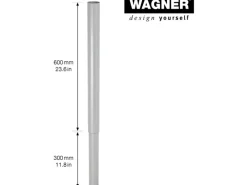 Discount Wagner Möbelbein Telescope Ø 5 cm Justierbar 60 cm - 90 cm Alu