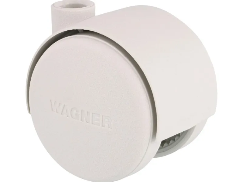 Wagner Möbel-Doppelrolle Ø 4 cm Weiß