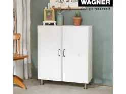 Wagner Möbelfuß Ø 3,8 cm Länge 15 cm - 16,5 cm Edelstahl-Optik