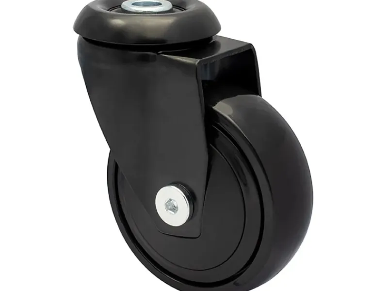 Wagner design yourself Wagner Möbel-Lenkrolle 3C-Serie Softrolle mit Rückenloch Kugellager Schwarz