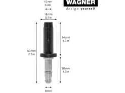 Clearance Wagner design yourself Wagner Teewagenstift & Hülse 10 mm SV Verpackung Mix 70 % 2 Stück
