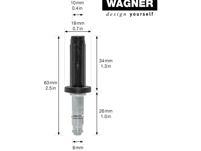 Clearance Wagner design yourself Wagner Teewagenstift & Hülse 10 mm SV Verpackung Mix 70 % 2 Stück