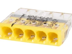 New Wago Steckklemme 5-polig 10 Stück Gelb