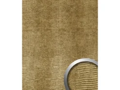 WALLFACE 13478 LEGUAN Leder Wand-Paneel Dekor Verkleidung Tapete Gold 2600 mm x 1000 mm x 1,5 mm 2,60 m2 Gold