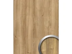 WALLFACE 25895 Willow OAK Nature Wandverkleidung in Holz Optik Matt Braun 2600 mm x 1000 mm x 1,35 mm 2,6 m2 Braun