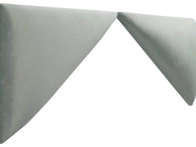 Best Wandkissen Dreieck 15 cm x 30 cm Samt Mint