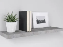 Hot Wandregal Carlton 80 cm x 24 cm x 3,8 cm Beton