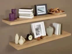 Wandregal Carlton Eiche Hell 118 cm x 23,5 cm x 3,8 cm