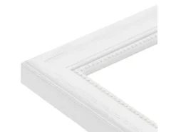 Discount WANDStyle Bilderrahmen H390 aus Massivholz in Weiß gemasert 40 x 60 cm im Stil Landhaus Weiß-Holzoptik