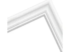 Discount WANDStyle Bilderrahmen H390 aus Massivholz in Weiß gemasert 40 x 60 cm im Stil Landhaus Weiß-Holzoptik