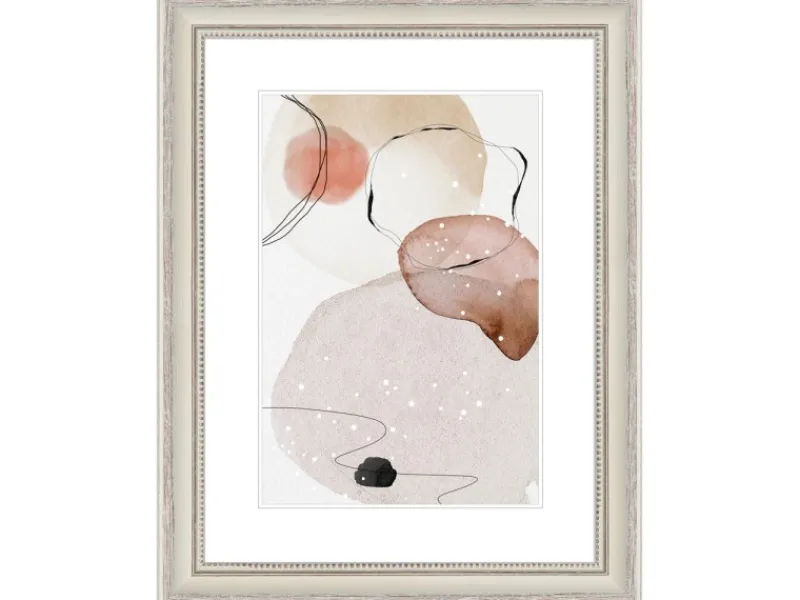 Best WANDStyle Bilderrahmen H390 aus Massivholz in 40 x 60 cm im Stil Landhaus Creme