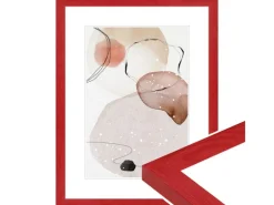 Clearance WANDStyle Bilderrahmen H300 aus Massivholz in 24 x 30 cm im Stil Modern Rot
