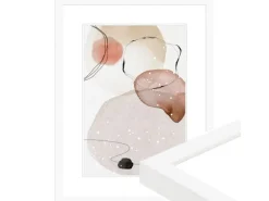 Hot WANDStyle Bilderrahmen H950 aus Massivholz in Weiß gemasert 40 x 50 cm im Stil Modern Weiß-Holzoptik