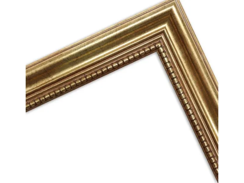 Discount WANDStyle Bilderrahmen H450 aus Massivholz in 15 x 21 cm im Stil Antik Gold