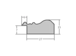WANDStyle Bilderrahmen H450 aus Massivholz in 29,7 x 42 cm im Stil Antik