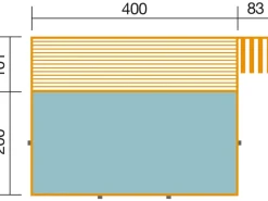 Discount Weka Massivholzpool 595 Gr.1 490 x 309 x 203 cm Blau Mosaik Blau-Weiß