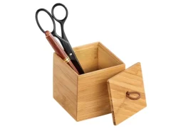 Wenko Bambus Box Terra S mit Deckel 0.45 l Bambus 9 x 9 x 9 cm natur