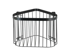 Wenko Eckablage Classic Plus Black Stahl 23,5 x 16,5 x 18,5 cm Schwarz