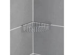 New Wenko Eckablage Genola zur Wandmontage Stahl 26 x 5.5 x 20 cm Chrom