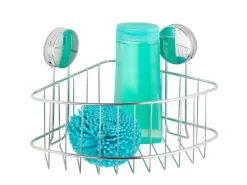 New Wenko Eckablage Groß Osimo Stahl 26.5 x 18 x 19 cm Chrom